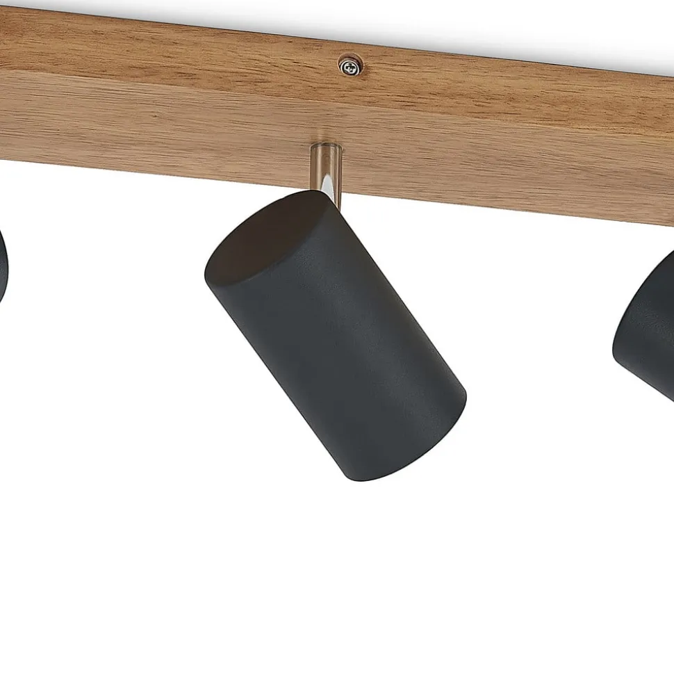 Lindby Maniva loftspot, 44 cm, 3 lyskilder, sort, GU10
