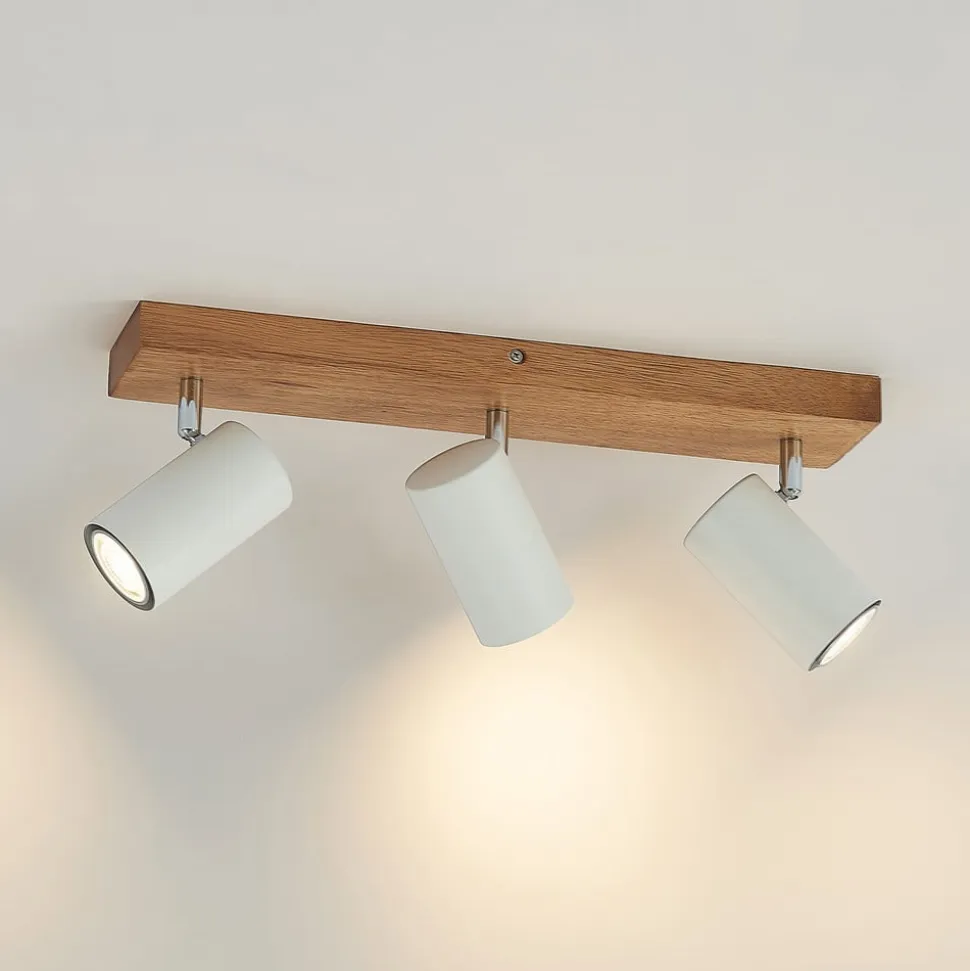 Lindby Maniva loftspot, 44 cm, 3 lyskilder, hvid, GU10