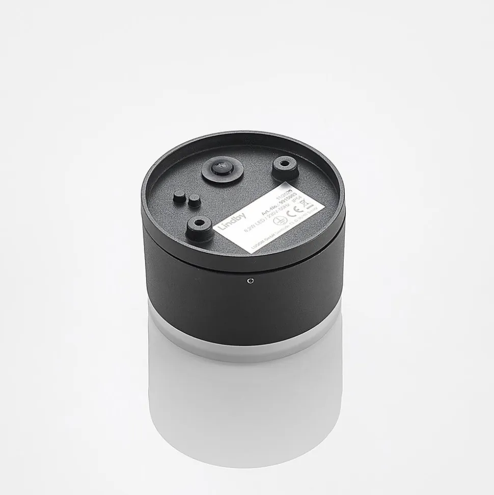 Lindby Mathea udendørs LED-loftlampe, cylinder