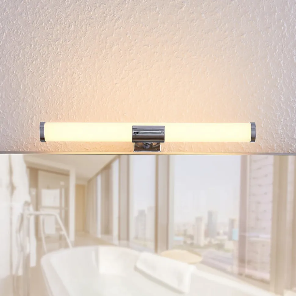 Lindby Naili LED-spejllampe, krom