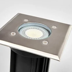 Lindby Nedgravningslampe Insa, 11 x 11 cm, GU10, IP67