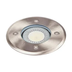 Lindby Nedgravningslampe Insa, Ø11cm, stål, GU10, IP67