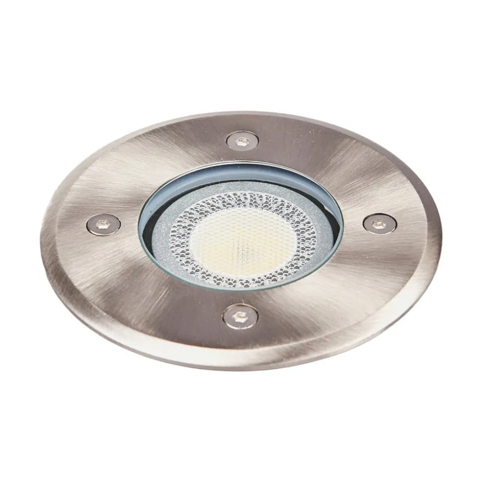 Lindby Nedgravningslampe Insa, Ø11cm, stål, GU10, IP67