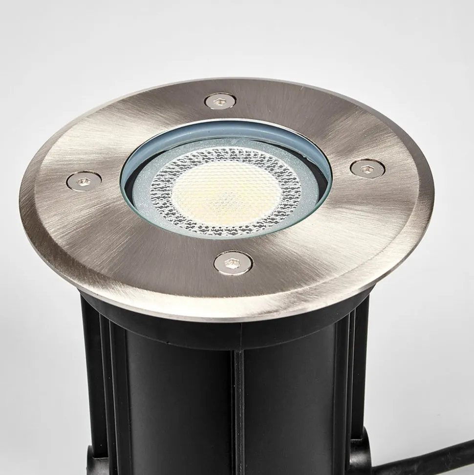 Lindby Nedgravningslampe Insa, Ø11cm, stål, GU10, IP67