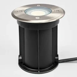 Lindby Nedgravningslampe Insa, Ø11cm, stål, GU10, IP67