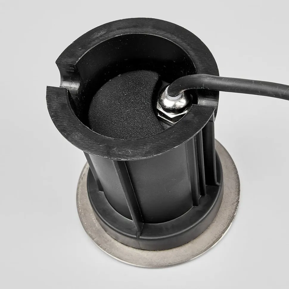 Lindby Nedgravningslampe Insa, Ø11cm, stål, GU10, IP67
