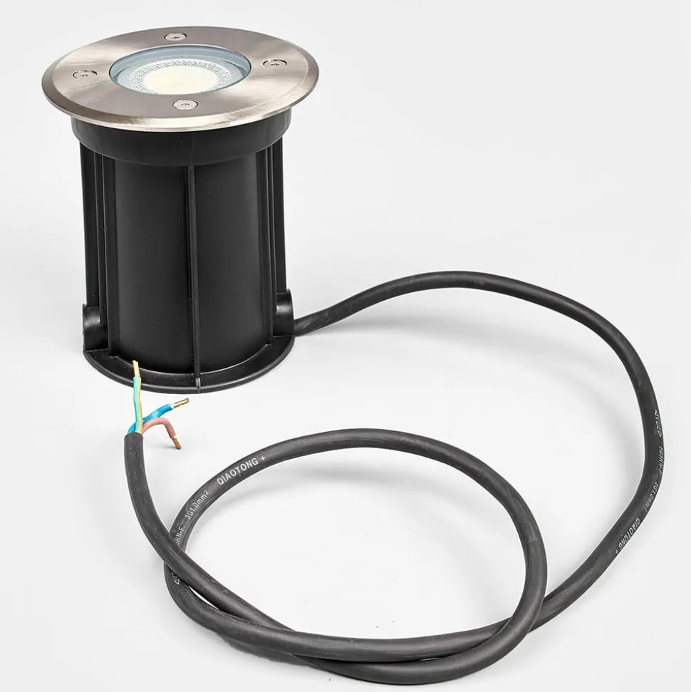 Lindby Nedgravningslampe Insa, Ø11cm, stål, GU10, IP67