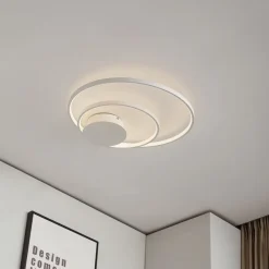Lindby Nerwin LED-loftlampe, rund, hvid