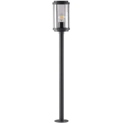 Lindby Ojali vejlampe, rund, mørkegrå