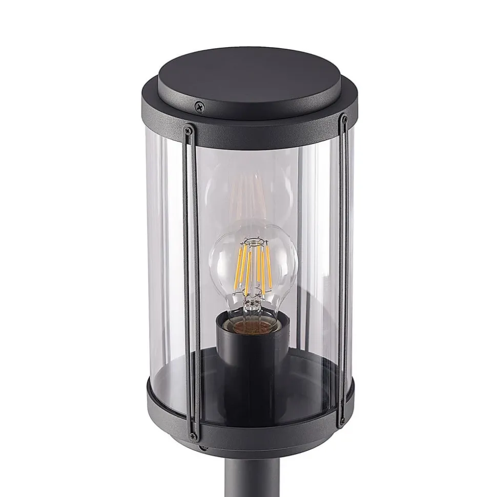 Lindby Ojali vejlampe, rund, mørkegrå