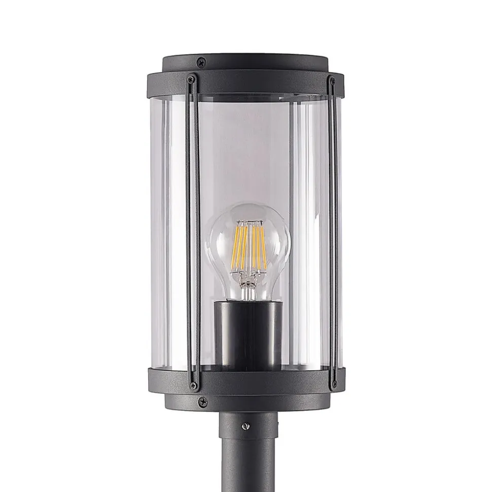 Lindby Ojali vejlampe, rund, mørkegrå