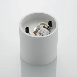 Lindby Parvin aluminium downlight, rund, hvid