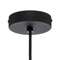 Lindby pendel Valdorin, sort, papir, Ø 40 cm, E27