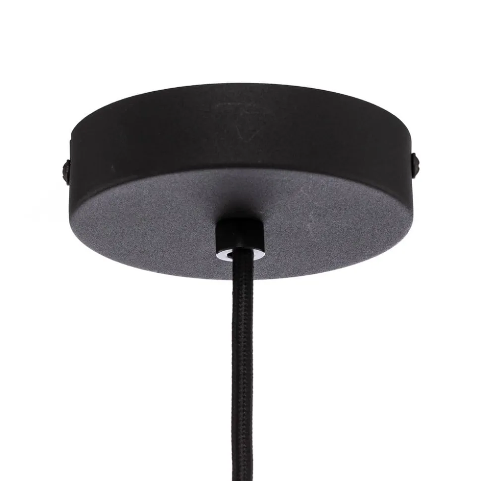Lindby pendel Valdorin, sort, papir, Ø 40 cm, E27
