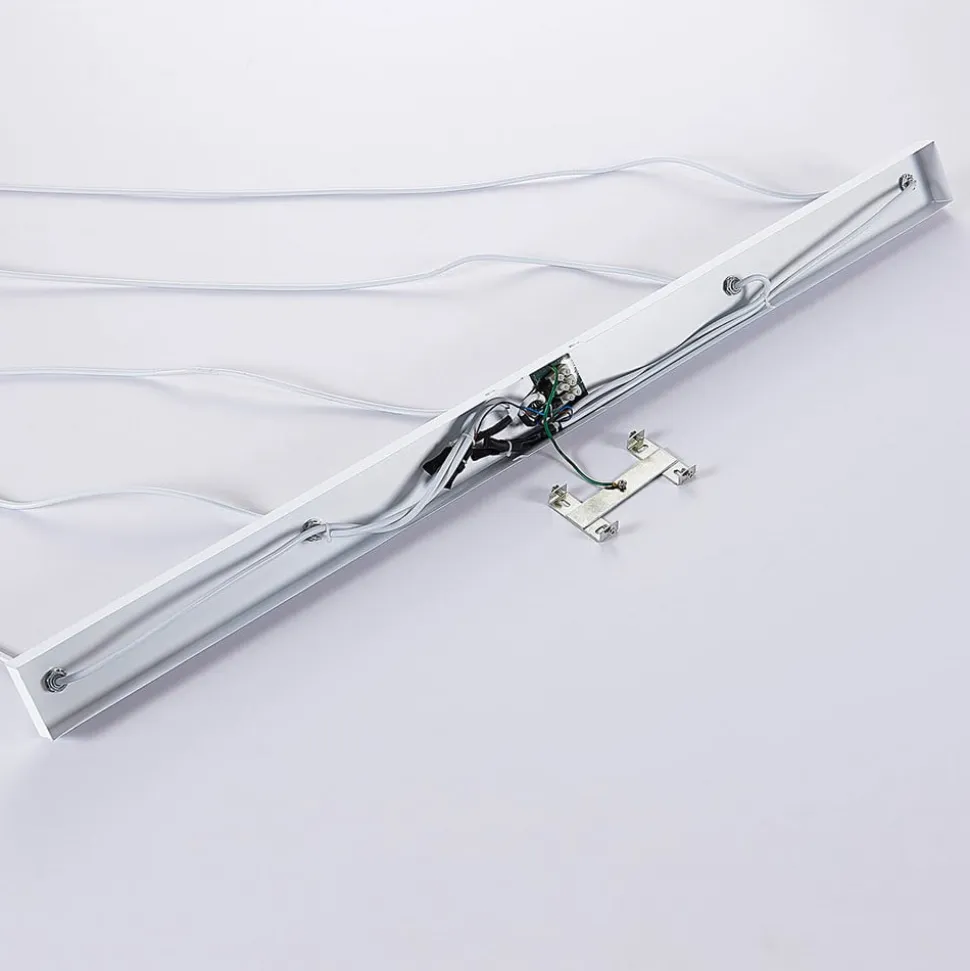 Lindby pendellampe Arina, 100 cm, hvid, 5 lyskilder, E14