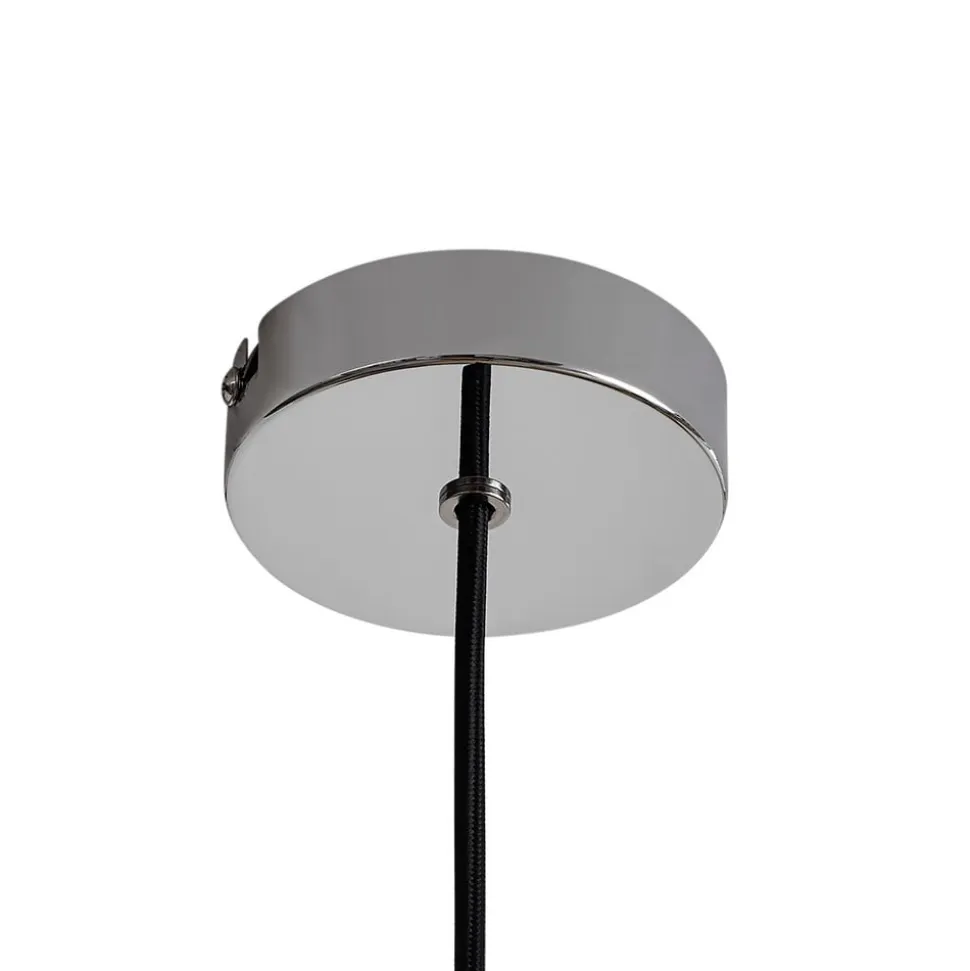 Lindby pendellampe Branford, retro, Ø 35 cm, grøn, metal