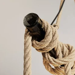 Lindby pendellampe Hajo, 100 cm, 6 lyskilder, rebpendel