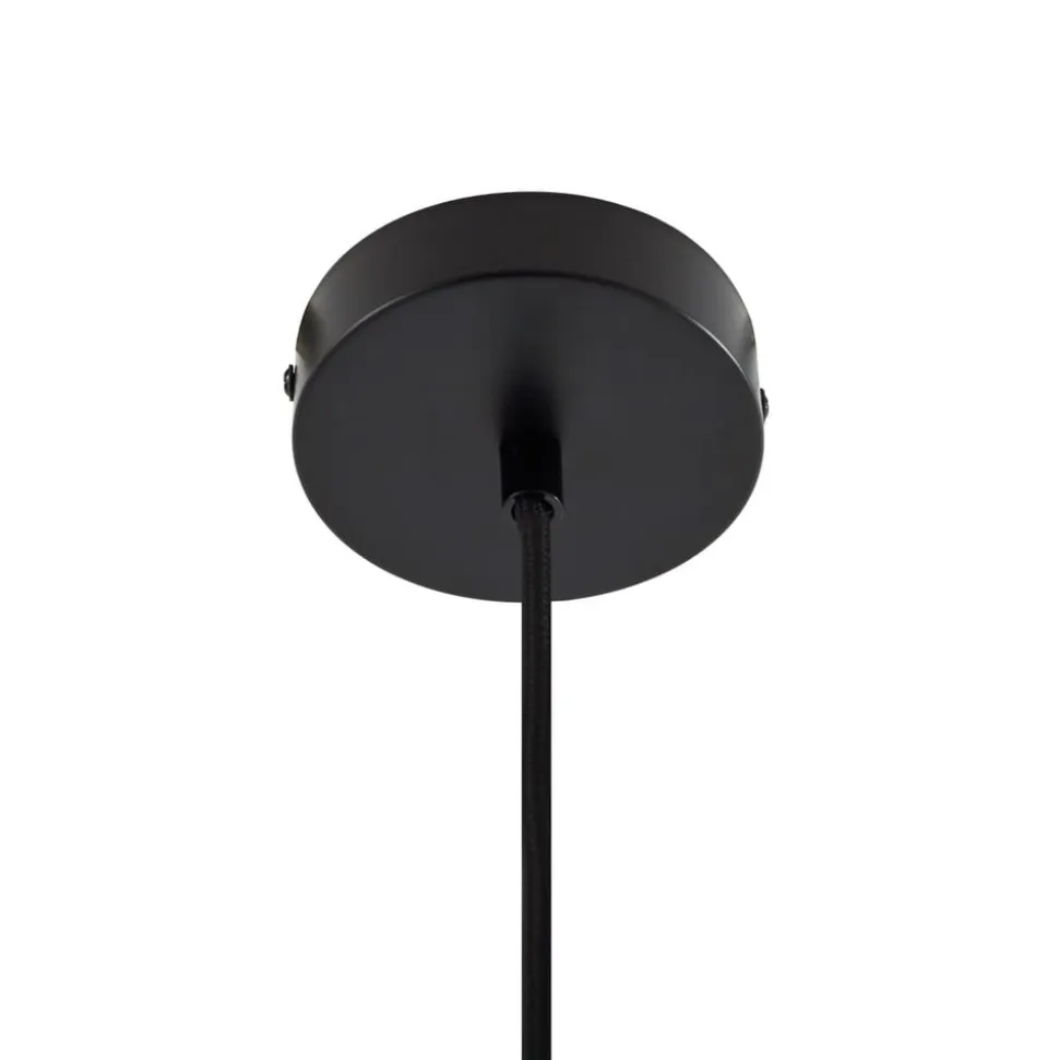 Lindby pendellampe Hattie, sort, Ø 4,7 cm, metal, E27