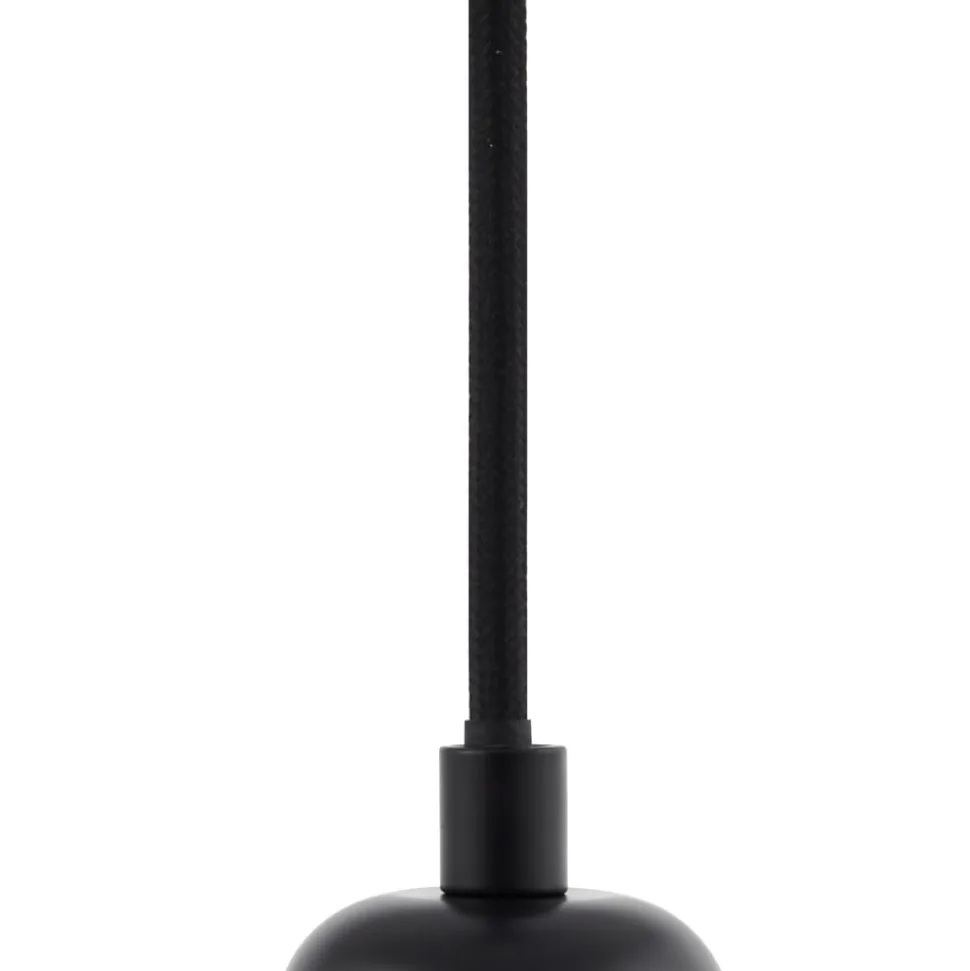 Lindby pendellampe Hattie, sort, Ø 4,7 cm, metal, E27