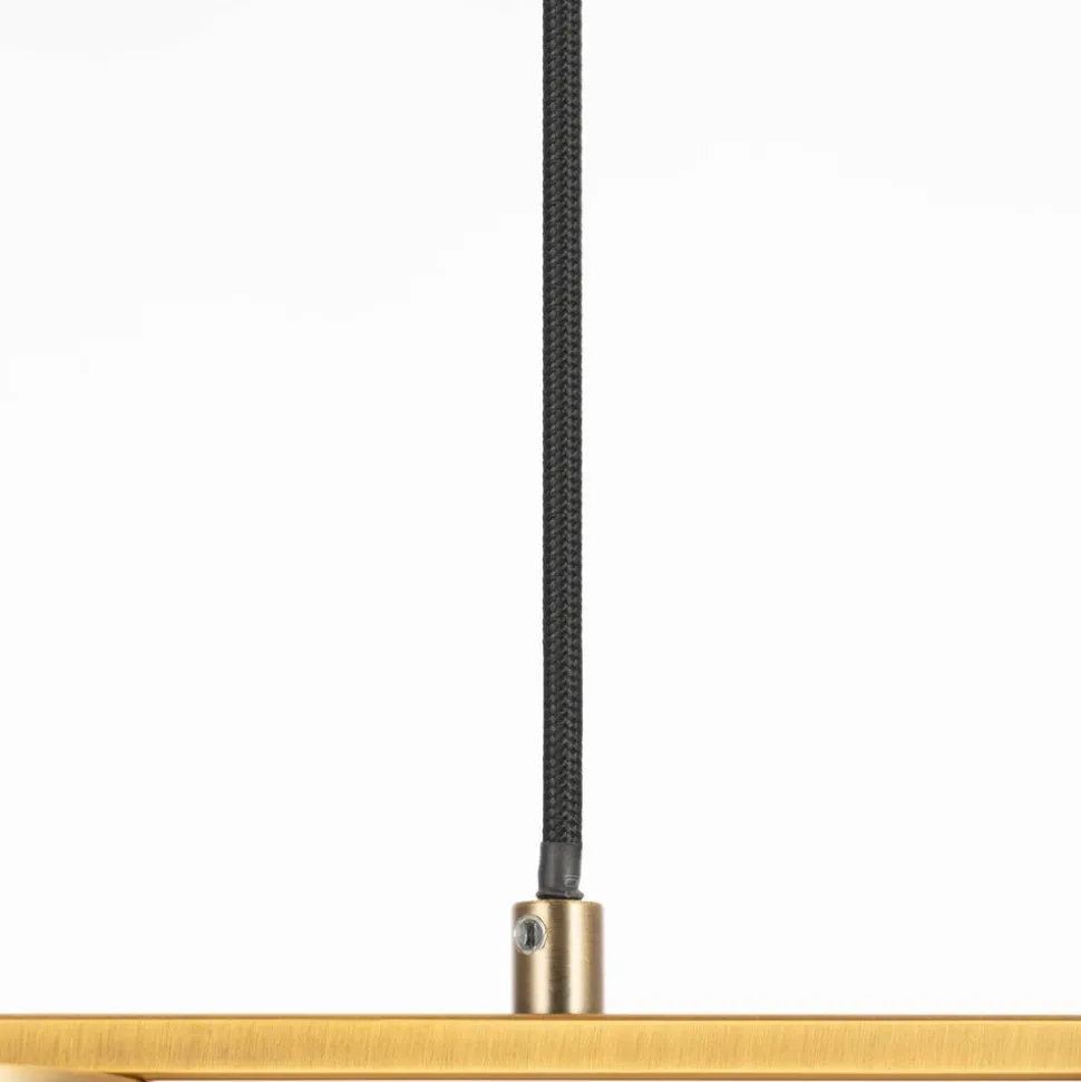 Lindby pendellampe Kaylou, 5 lyskilder, bronzefarvet, aluminium