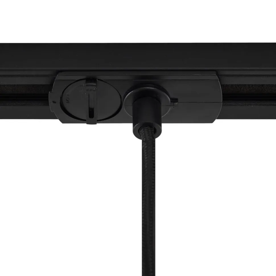 Lindby pendellampe Linaro, Ø 4,6 cm, sort, 1-faset, E27