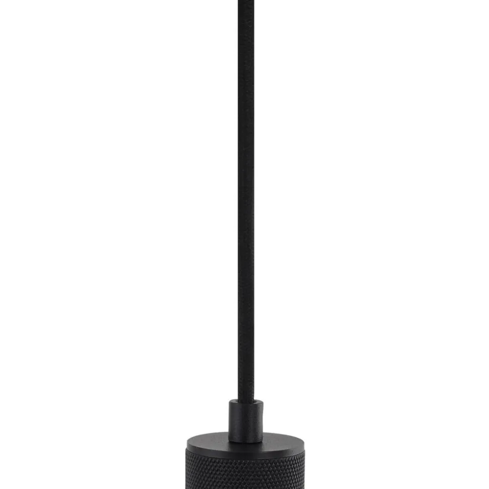 Lindby pendellampe Linaro, Ø 4,6 cm, sort, 1-faset, E27