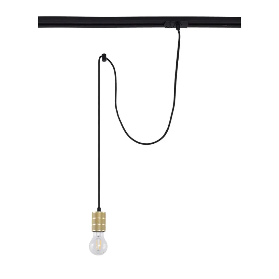 Lindby pendellampe Linaro, Ø 4,6 cm, guld, 1-faset, E27