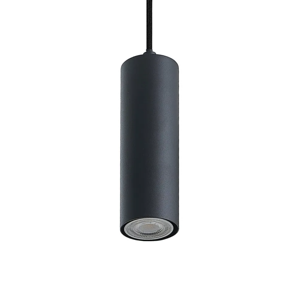 Lindby pendellampe Maniva. 60 cm, 4 lyskilder, sort, GU10
