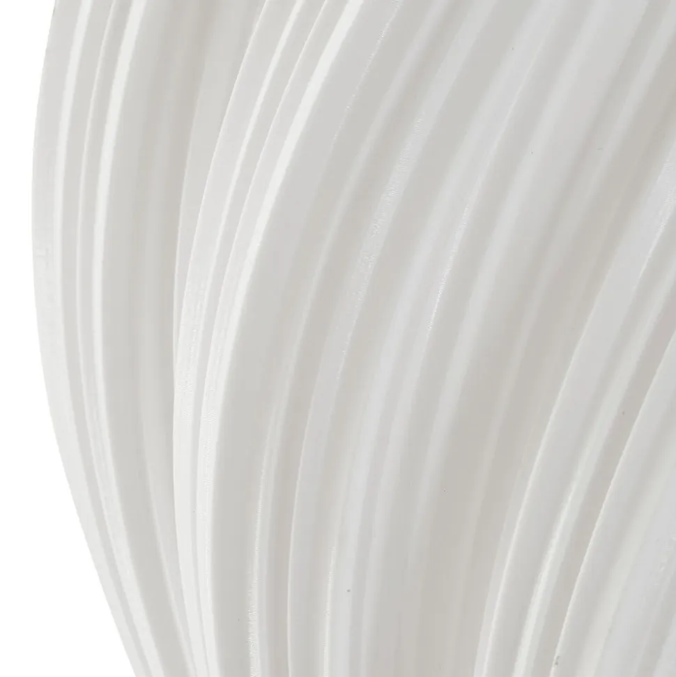 Lindby pendellampe Nuvia, Ø 15,5 cm, hvid, 3D-print