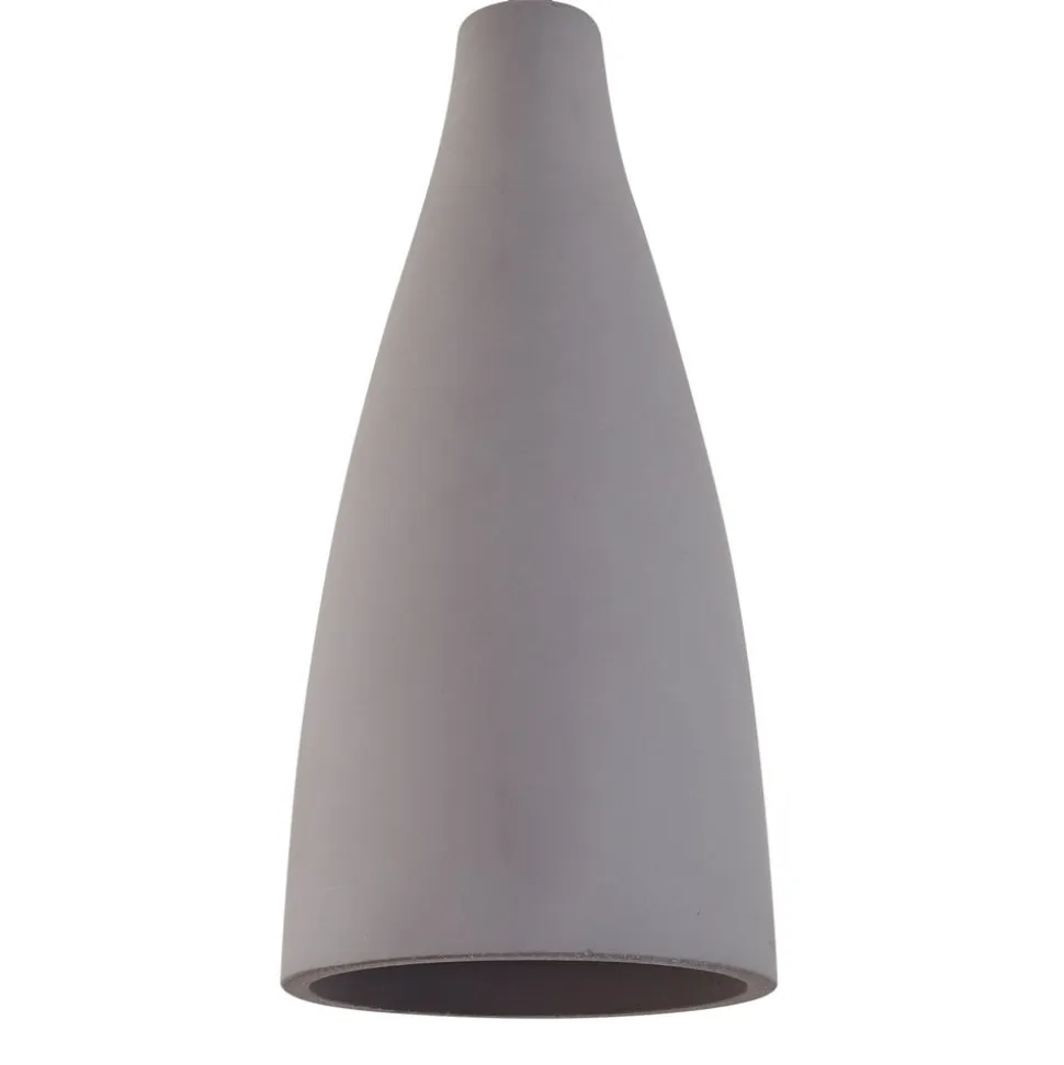 Lindby pendellampe Sanne, grå, beton, Ø 15 cm, E27