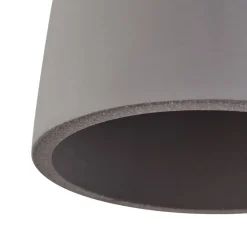 Lindby pendellampe Sanne, grå, beton, Ø 15 cm, E27