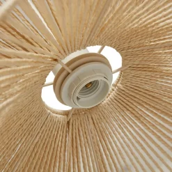 Lindby pendellampe Valdorin, beige, papir, Ø 40 cm, E27