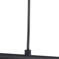 Lindby pendellampe Vasilia, 75 cm, sort/guld, stof