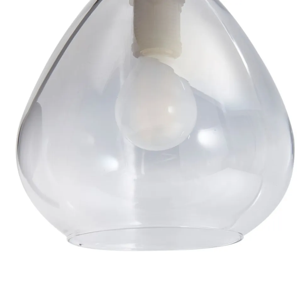 Lindby Pendura væglampe, Ø 15 cm, sort, glas
