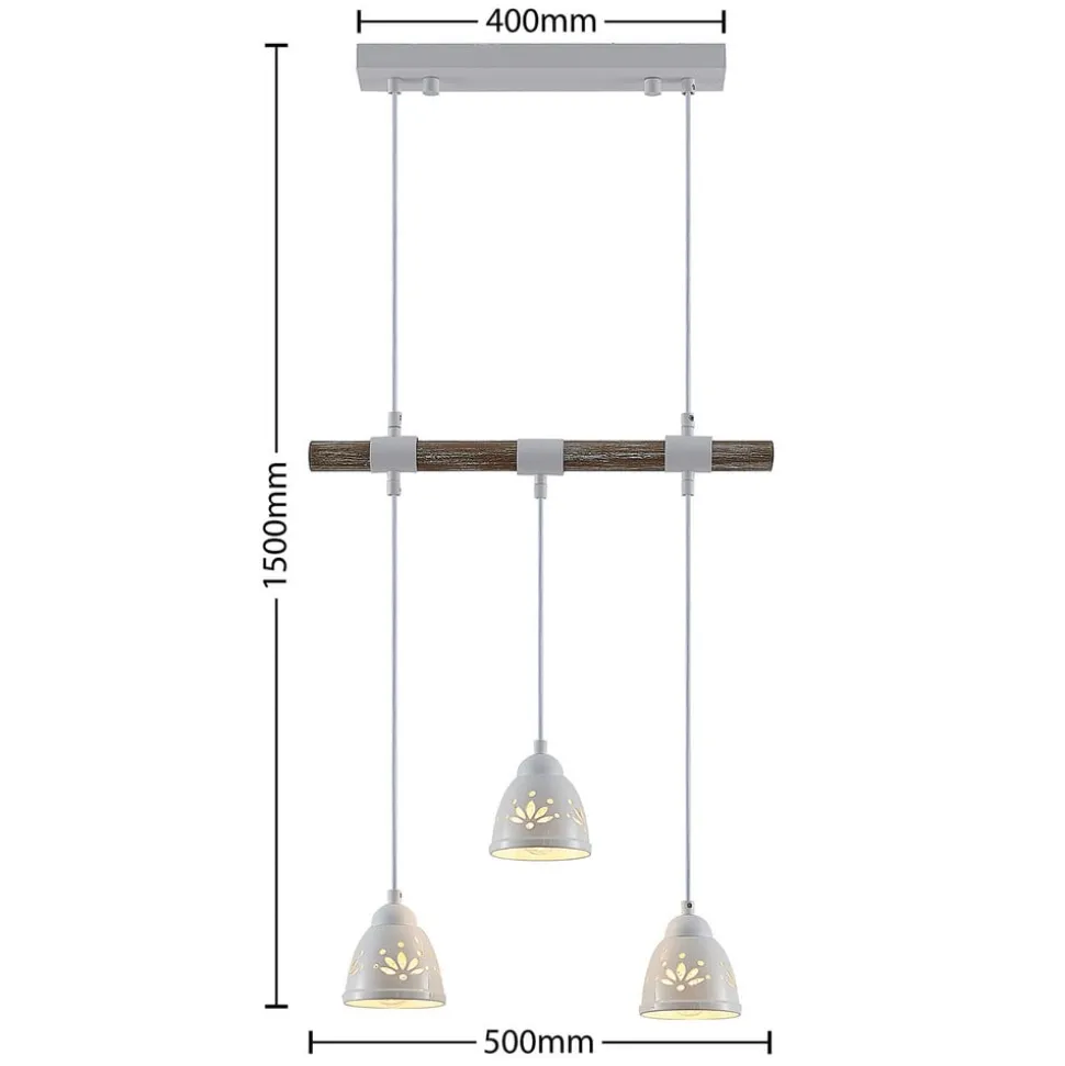 Lindby Pimana pendellampe, 3 lyskilder