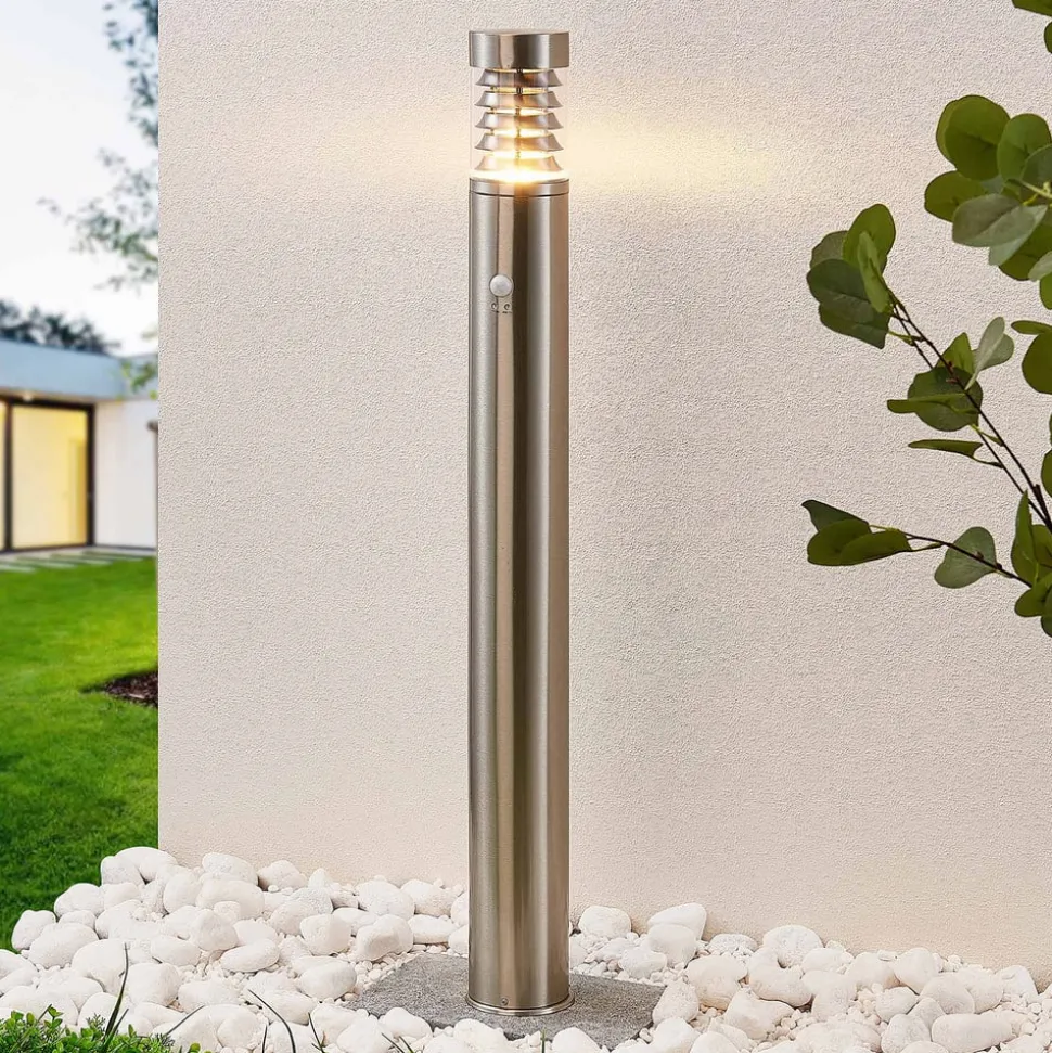 Lindby Piper Sensor-vejlampe i stål