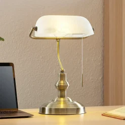 Lindby Profina skrivebordslampe, bronze