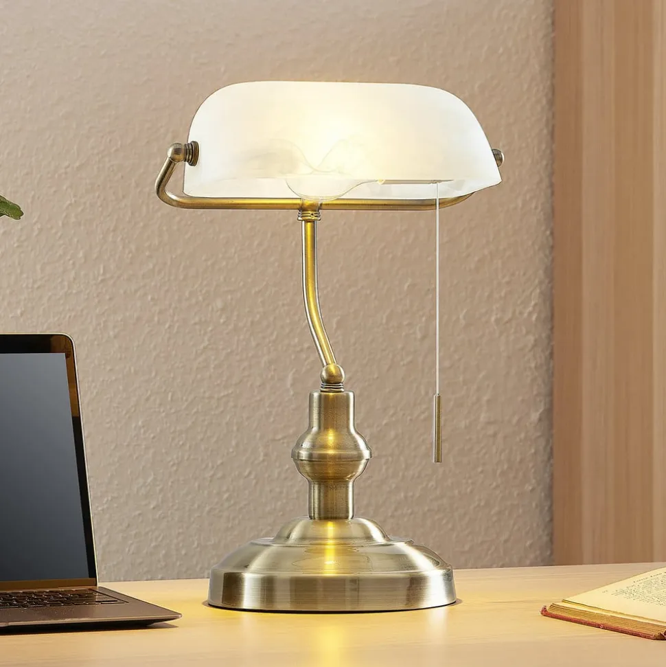 Lindby Profina skrivebordslampe, bronze