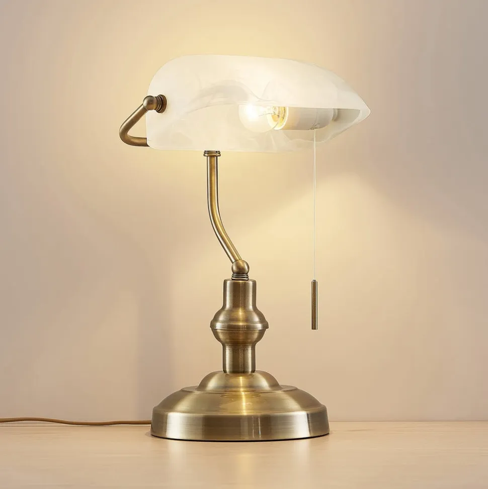 Lindby Profina skrivebordslampe, bronze