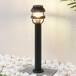 Lindby pullert Alvaro, antracit, 60 cm, IP44, E27