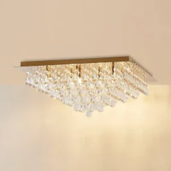 Lindby Rimedia loftlampe, guld, 55 cm