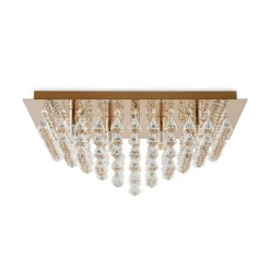 Lindby Rimedia loftlampe, guld, 55 cm