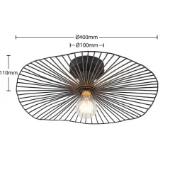 Lindby Ruota loftlampe af metal