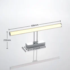 Lindby Sanya LED-spejllampe, 60 cm
