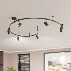 Lindby skinnesystem Delila, sort, fleksibel brug