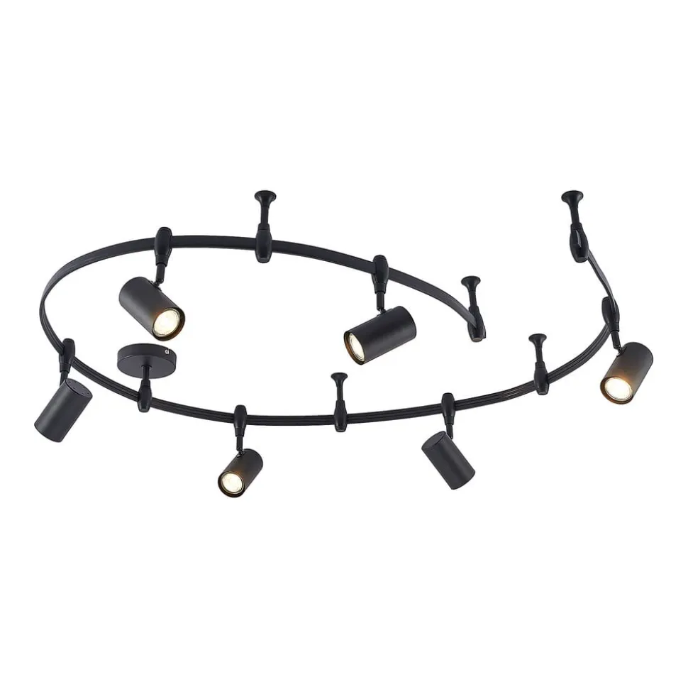 Lindby skinnesystem Delila, sort, fleksibel brug