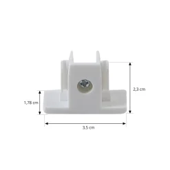 Lindby skinnesystem Linaro, GU10, 4 lyskilder, hvid, Ø 9 cm