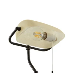 Lindby skrivebordslampe Profina, 39 cm, rustbrun, stål