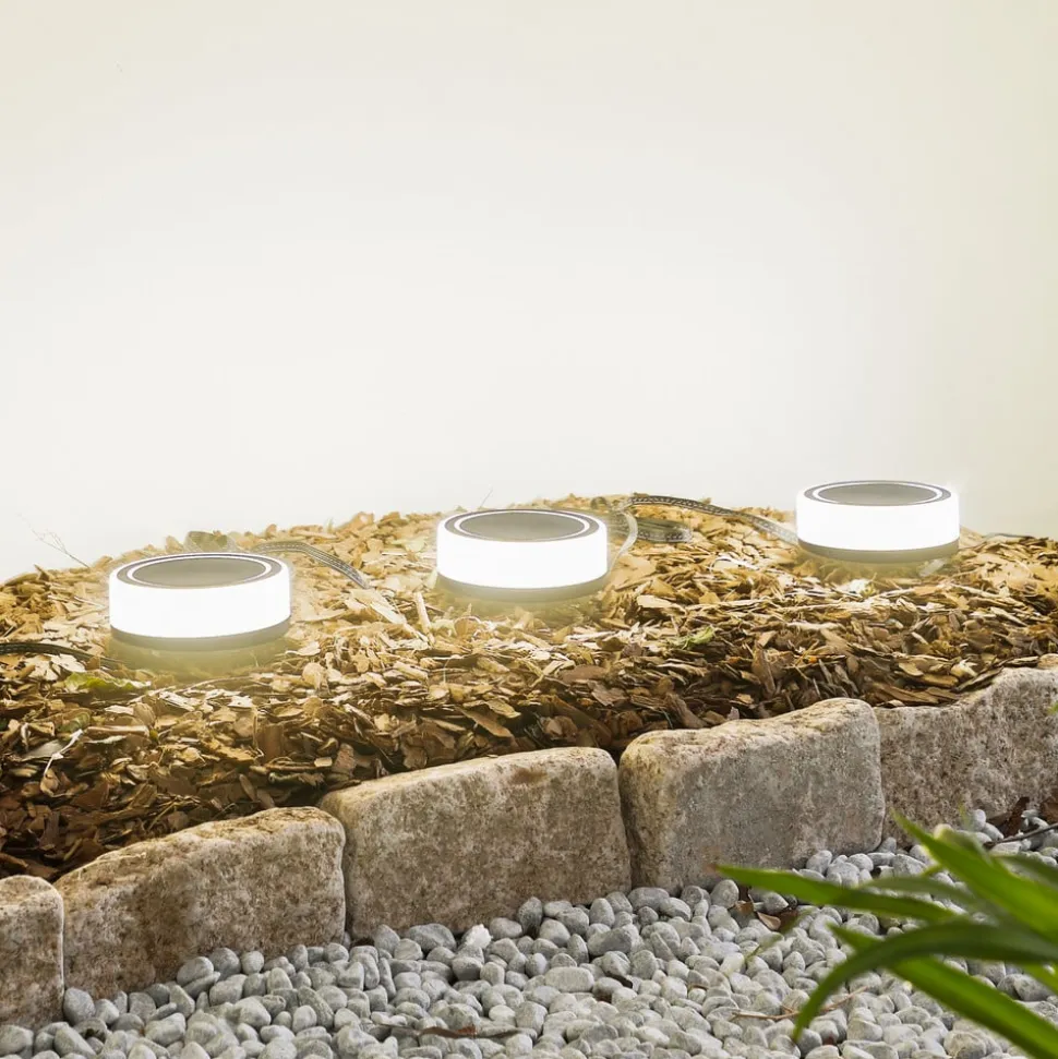 Lindby Smart LED jordspydslys Kyren, CCT, RGB, Tuya, 3 enheder