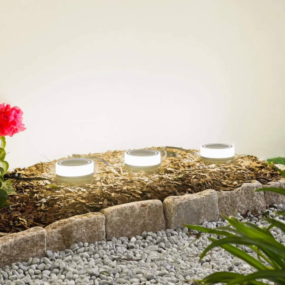 Lindby Smart LED jordspydslys Kyren, CCT, RGB, Tuya, 3 enheder